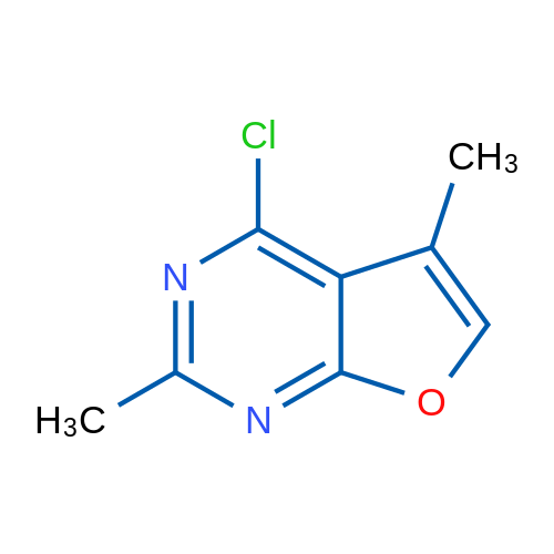 4-Chloro-2,5-dimethylfuro[2,3-d]pyrimidine 1g