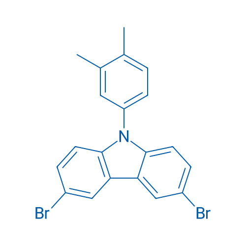3,6-Dibromo-9-(3,4-dimethylphenyl)-9H-carbazole 1g