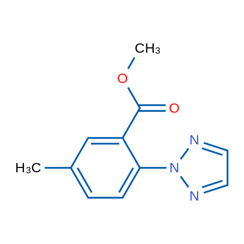 Methyl 5-methyl-2-(2H-1,2,3-triazol-2-yl)benzoate 250mg