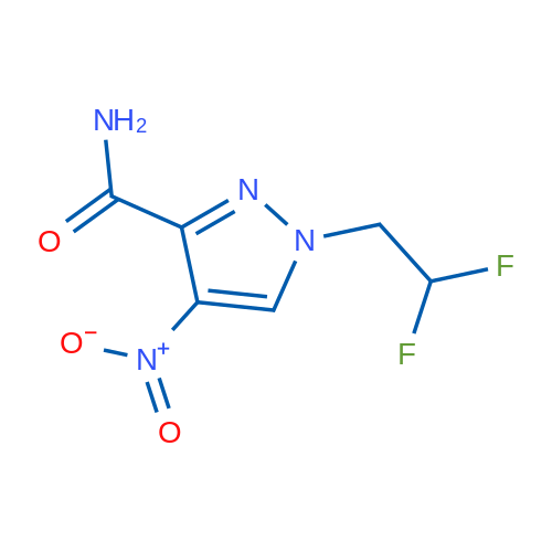 1-(2,2-Difluoroethyl)-4-nitro-1H-pyrazole-3-carboxamide 5g