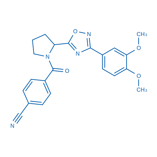 4-{2-[3-(3,4-dimethoxyphenyl)-1,2,4-oxadiazol-5-yl]pyrrolidine-1-carbonyl}benzonitrile 1g