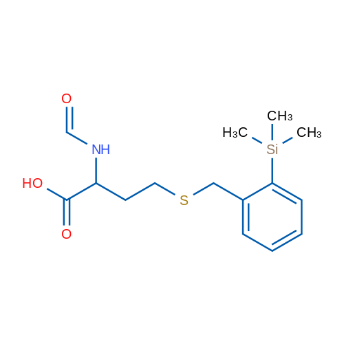 2-Formamido-4-((2-(trimethylsilyl)benzyl)thio)butanoic acid 1g