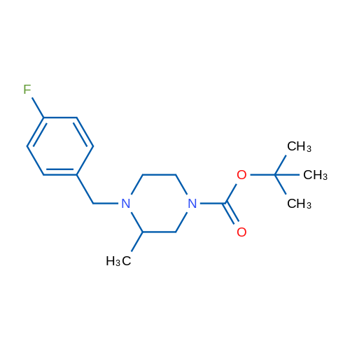 tert-Butyl 4-[(4-fluorophenyl)methyl]-3-methylpiperazine-1-carboxylate 1g