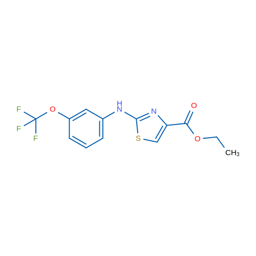 Ethyl 2-{[3-(trifluoromethoxy)phenyl]amino}-1,3-thiazole-4-carboxylate 1g