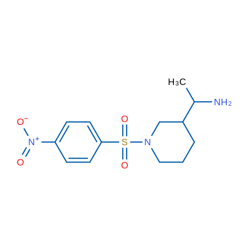 1-[1-(4-Nitrobenzenesulfonyl)piperidin-3-yl]ethan-1-amine 1g
