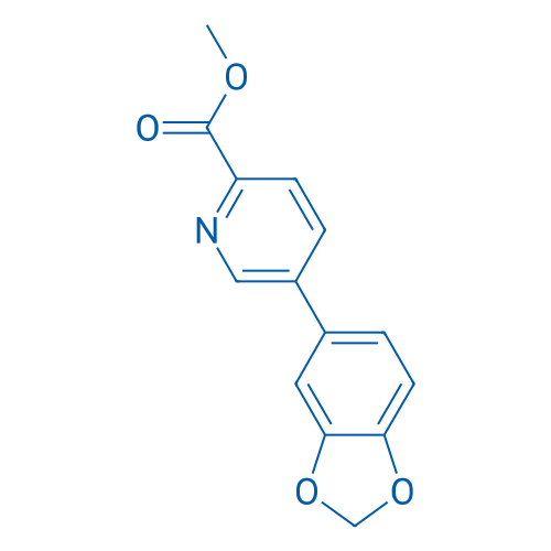 Methyl 5-(benzo[d][1,3]dioxol-5-yl)picolinate 250mg