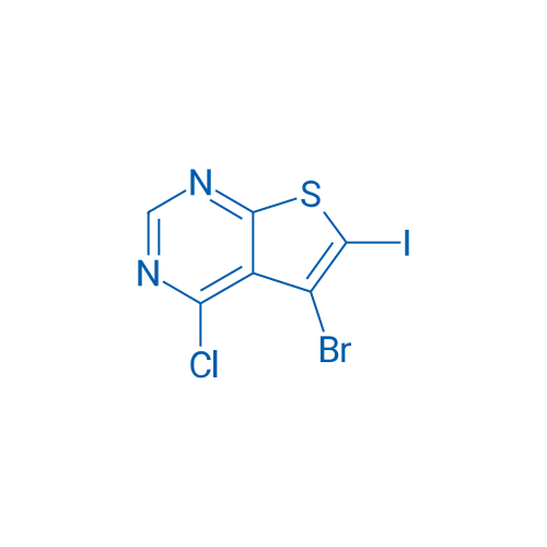 5-Bromo-4-chloro-6-iodothieno[2,3-d]pyrimidine 250mg