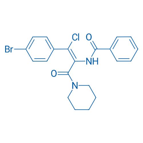 (Z)-N-(1-(4-Bromophenyl)-1-chloro-3-oxo-3-(piperidin-1-yl)prop-1-en-2-yl)benzamide 100mg