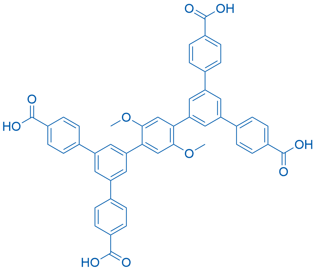 5',5'''-Bis(4-carboxyphenyl)-2'',5''-dimethoxy-[1,1':3',1'':4'',1''':3''',1''''-quinquephenyl]-4,4''''-dicarboxylic acid 1g