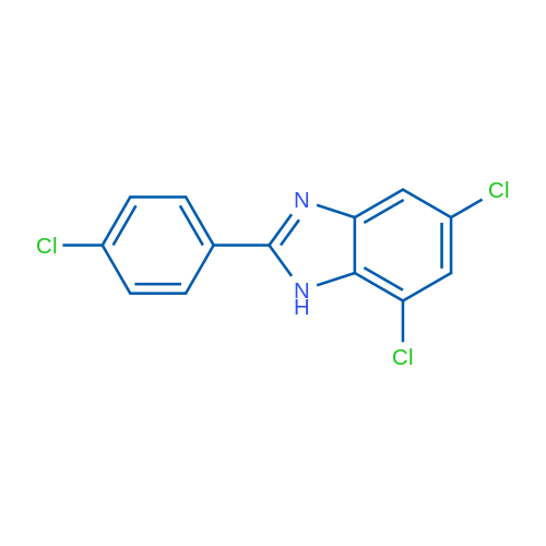 5,7-Dichloro-2-(4-chlorophenyl)-1H-benzo[d]imidazole 1g