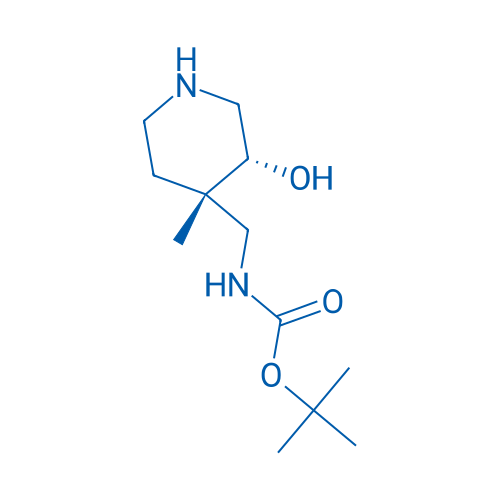 tert-Butyl N-{[cis-3-hydroxy-4-methylpiperidin-4-yl]methyl}carbamate 250mg