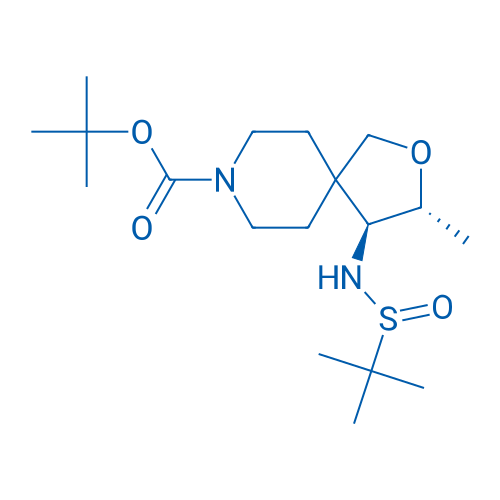 tert-Butyl (3S,4S)-4-(((R)-tert-butylsulfinyl)amino)-3-methyl-2-oxa-8-azaspiro[4.5]decane-8-carboxylate 5g