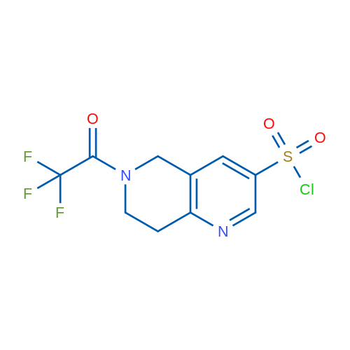 6-(2,2,2-Trifluoroacetyl)-5,6,7,8-tetrahydro-1,6-naphthyridine-3-sulfonyl chloride 1g