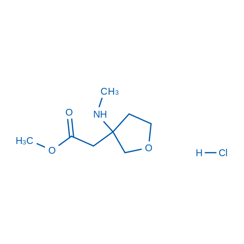 Methyl 2-[3-(methylamino)oxolan-3-yl]acetate hydrochloride 50mg
