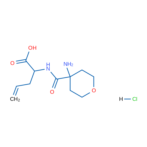 2-[(4-Aminooxan-4-yl)formamido]pent-4-enoic acid hydrochloride 1g