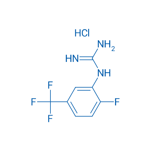 1-(2-Fluoro-5-(trifluoromethyl)phenyl)guanidine hydrochloride 250mg
