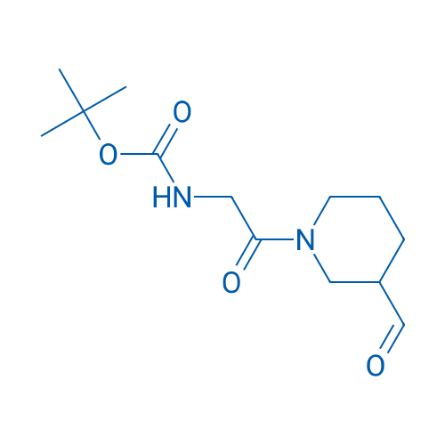 tert-Butyl 2-(3-formylpiperidin-1-yl)-2-oxoethylcarbamate 100mg