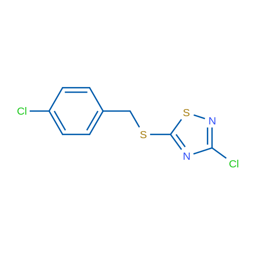 3-Chloro-5-{[(4-chlorophenyl)methyl]sulfanyl}-1,2,4-thiadiazole 1g
