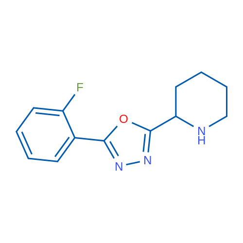 2-[5-(2-Fluorophenyl)-1,3,4-oxadiazol-2-yl]piperidine 1g