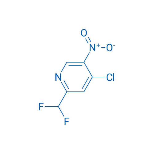 4-Chloro-2-(difluoromethyl)-5-nitropyridine 250mg