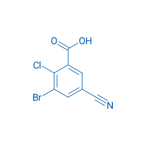 3-Bromo-2-chloro-5-cyanobenzoic acid 1g