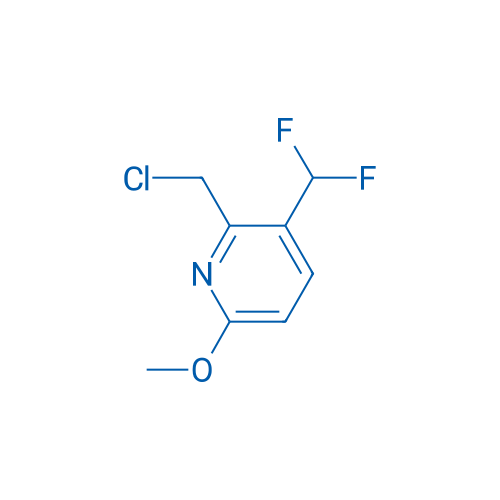 2-(Chloromethyl)-3-(difluoromethyl)-6-methoxypyridine 250mg