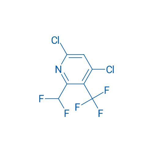 4,6-Dichloro-2-(difluoromethyl)-3-(trifluoromethyl)pyridine 100mg