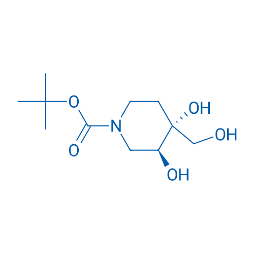 Rel-tert-butyl (3S,4R)-3,4-dihydroxy-4-(hydroxymethyl)piperidine-1-carboxylate 1g