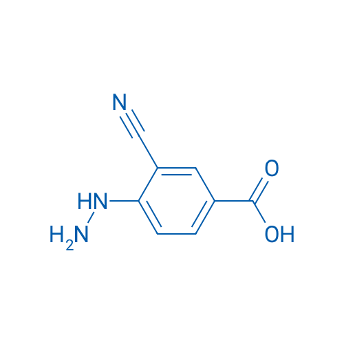 3-Cyano-4-hydrazinylbenzoic acid 250mg