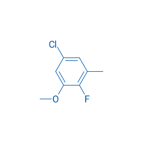 5-Chloro-2-fluoro-1-methoxy-3-methylbenzene 250mg