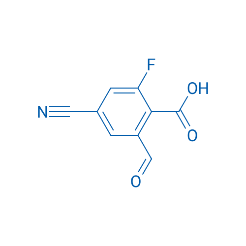4-Cyano-2-fluoro-6-formylbenzoic acid 1g