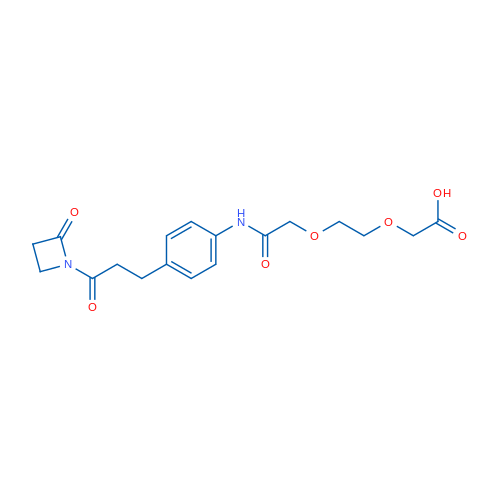 [2-((4-[3-OXo-3-(2-oxo-azetidin-1-yl)-propyl]-phenylcarbamoyl)-methoxy)-ethoxy]-acetic acid 250mg