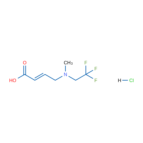 4-[Methyl(2,2,2-trifluoroethyl)amino]but-2-enoic acid hydrochloride 1g