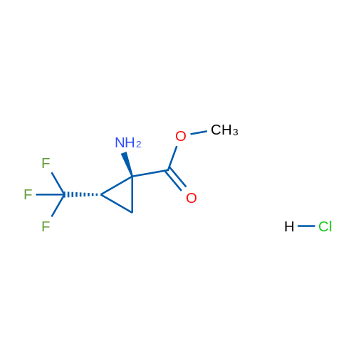 methyl (1S,2S)-1-amino-2-(trifluoromethyl)cyclopropane-1-carboxylate hydrochloride 1g