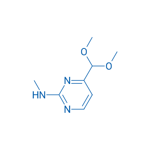 4-(Dimethoxymethyl)-N-methylpyrimidin-2-amine 250mg