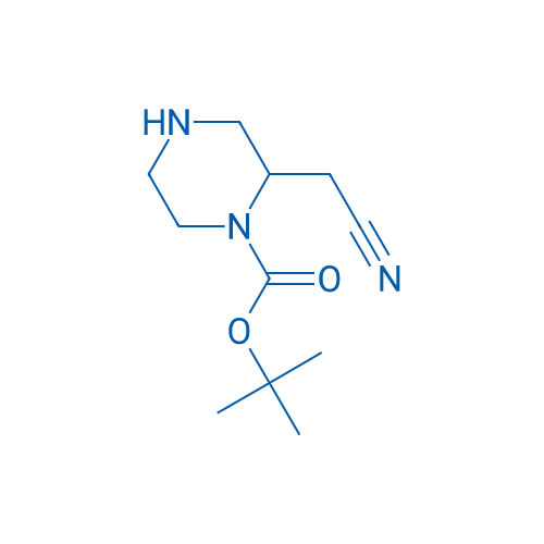 tert-Butyl 2-(cyanomethyl)piperazine-1-carboxylate 250mg