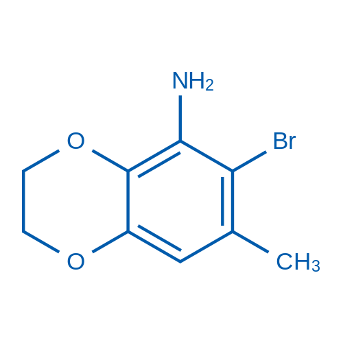 6-Bromo-7-methyl-2,3-dihydrobenzo[b][1,4]dioxin-5-amine 100mg
