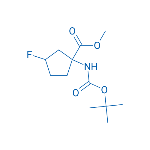 Methyl 1-((tert-butoxycarbonyl)amino)-3-fluorocyclopentane-1-carboxylate 100mg