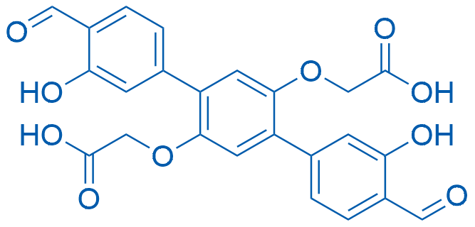 2,2'-((4,4''-Diformyl-3,3''-dihydroxy-[1,1':4',1''-terphenyl]-2',5'-diyl)bis(oxy))diacetic acid 1g