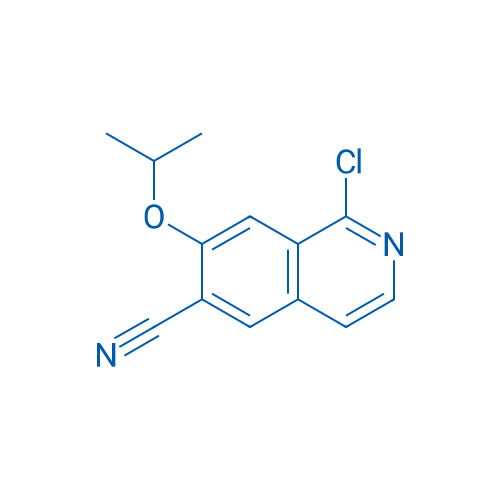 1-Chloro-7-isopropoxyisoquinoline-6-carbonitrile 250mg