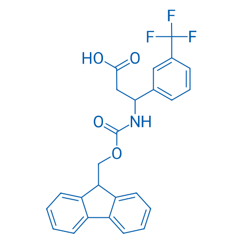 3-((((9H-Fluoren-9-yl)methoxy)carbonyl)amino)-3-(3-(trifluoromethyl)phenyl)propanoic acid 250mg