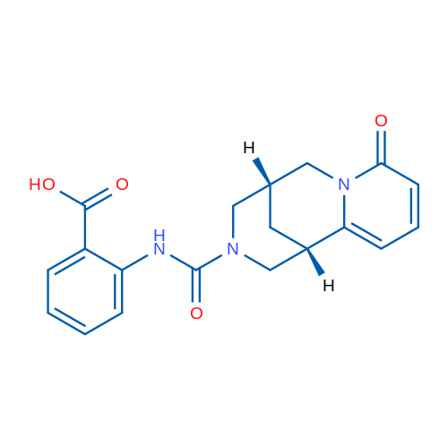2-{[(1S,9S)-6-oxo-7,11-diazatricyclo[7.3.1.0,2,7]trideca-2,4-diene-11-carbonyl]amino}benzoic acid 1g