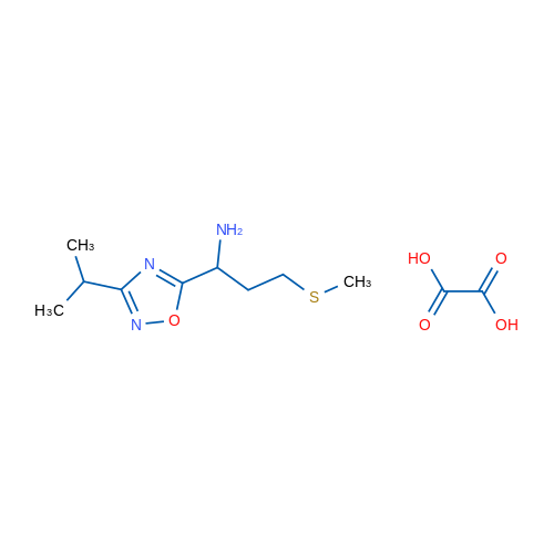 1-(3-isopropyl-1,2,4-oxadiazol-5-yl)-3-(methylthio)propan-1-amine oxalate 5g