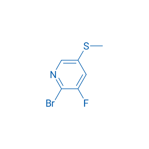 2-Bromo-3-fluoro-5-(methylthio)pyridine 250mg