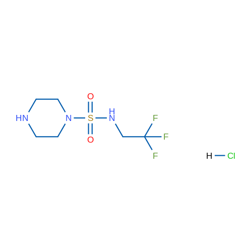 N-(2,2,2-trifluoroethyl)piperazine-1-sulfonamide hydrochloride 250mg
