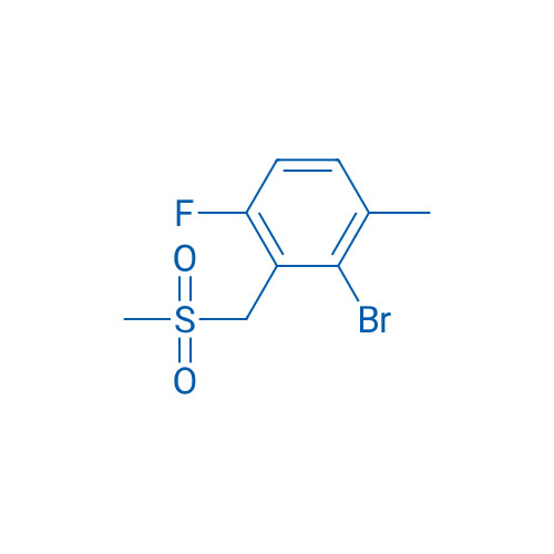 2-BRomo-4-fluoro-1-methyl-3-((methylsulfonyl)methyl)benzene 1g