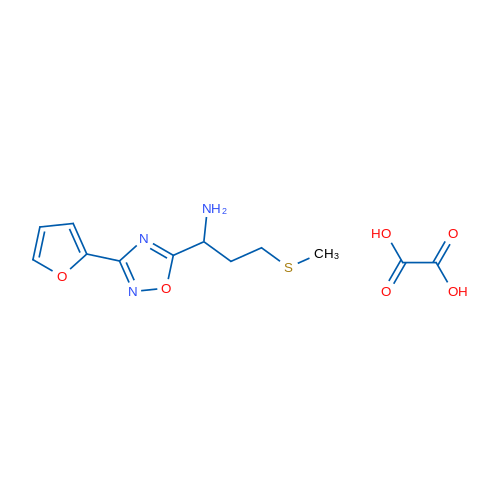 1-(3-(furan-2-yl)-1,2,4-oxadiazol-5-yl)-3-(methylthio)propan-1-amine oxalate 5g