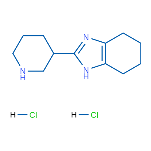 2-(piperidin-3-yl)-4,5,6,7-tetrahydro-1H-benzo[d]imidazole dihydrochloride 10g