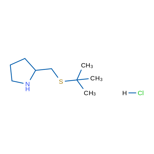 2-[(tert-butylsulfanyl)methyl]pyrrolidine hydrochloride 5g