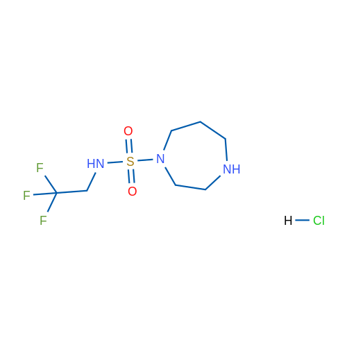 N-(2,2,2-trifluoroethyl)-1,4-diazepane-1-sulfonamide hydrochloride 250mg